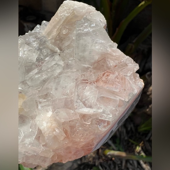 Quartz Crystal with Pink Amethyst and Calcite Inclusions - Picture 7 of 11